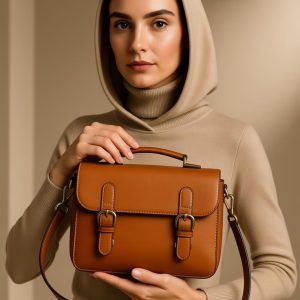 کیف رودوشی چرم طبیعی مدل آناهید