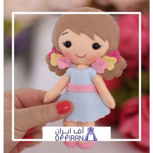 خرید و قیمت عروسک نمدی طرح نورا از آف ایران