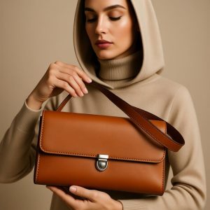 کیف دسته چک چرم طبیعی مدل برنا