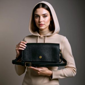 کیف رودوشی با چرم طبیعی مدل روناک