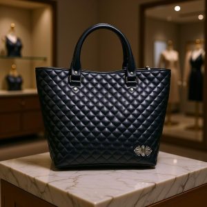 خرید و قیمت کیف رودوشی چرمی با چرم شانل پفکی مدل قایقی از آف ایران