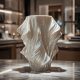 خرید و قیمت گلدان سنگی دست ساز مدل 04 Statue طرح موج از آف ایران