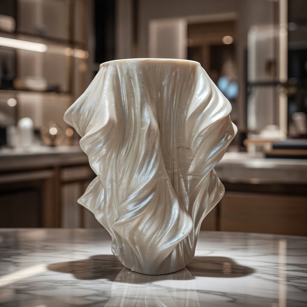 خرید و قیمت گلدان سنگی دست ساز مدل 04 Statue طرح موج از آف ایران گلدان سنگی دست ساز مدل 04 Statue طرح موج